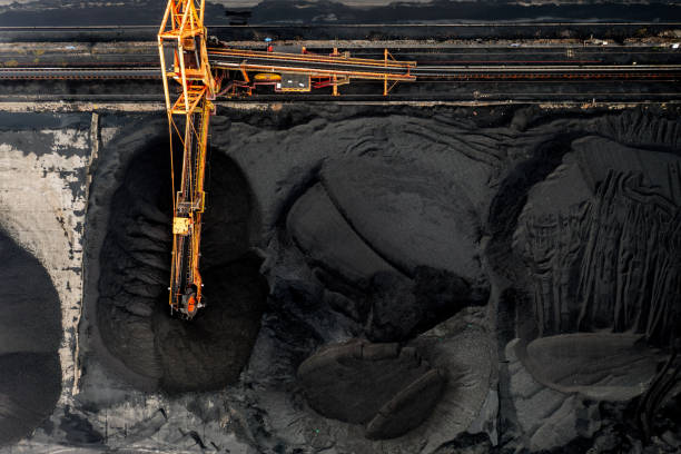 istock a coal storage yard in Ningbo City, China 2158263145
