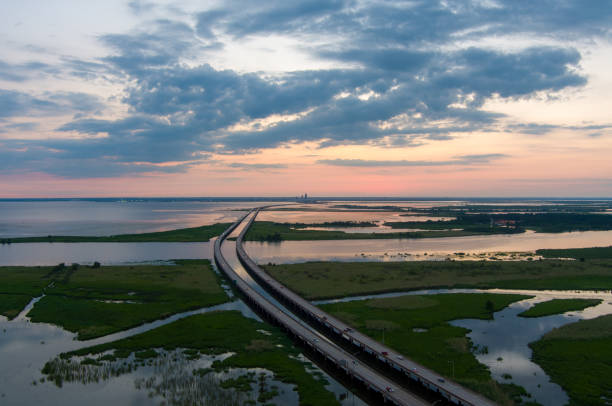 istock Mobile Bay, Alabama sunset in June 2158263514