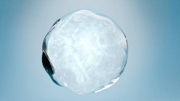 istock Essential Oil Bubbles for cosmetics in water. blue liquid bubbles, fluid flow. Collagen, atoms floating, Moisturizing Cream, Skin Serum, Vitamin, beauty concept, dermatology molecular, 3d render 2158263896
