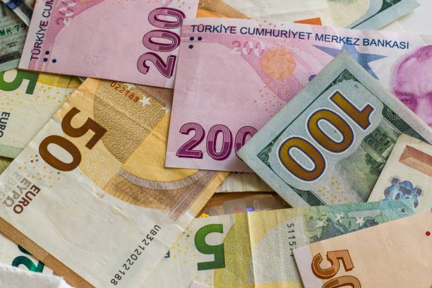 istock Turkish Lira,Euro and American Dollar Banknotes 2158265601