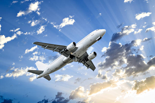 istock Passenger plane landing at the airport 2158266075