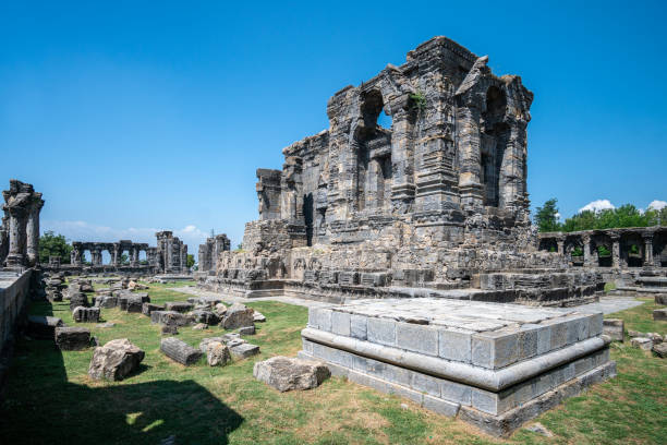 istock Martand Surya Temple Ruins, ancient structure at historic site, Srinagar, Kashmir, India 2158266325