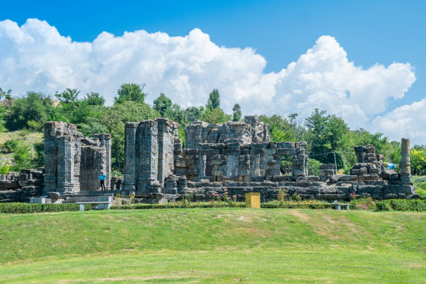 istock Martand Surya Temple Ruins, ancient structure at historic site, Srinagar, Kashmir, India 2158267563