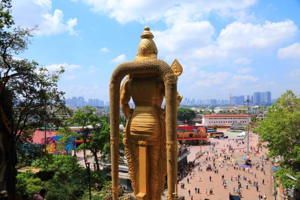 Pilgrims visit Batu Caves temple complex in the outskirts of Kuala Lumpur. Batu Caves is on of most recognized Hindu religion centres outside India.