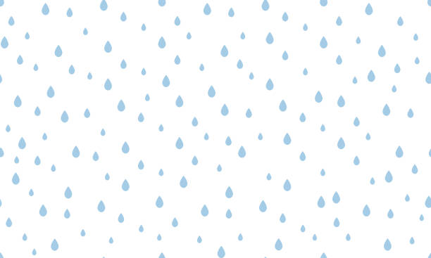 Rain seamless pattern Rain seamless pattern. Falling drops of water. Rain background. rain drop stock illustrations