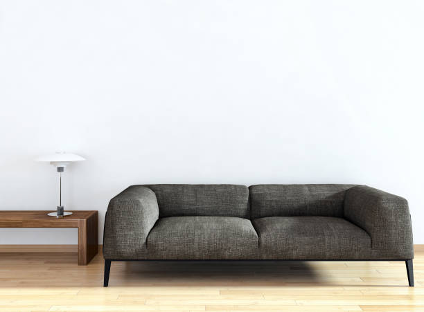 istock Large luxury modern bright interiors Living room mockup illustration 3D rendering image 2158289540