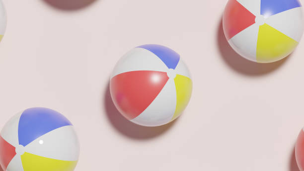 istock A frame of three 3D beach balls aligned diagonally, with the focus centered on the middle ball, creating a balanced and engaging visual composition. 2158293489