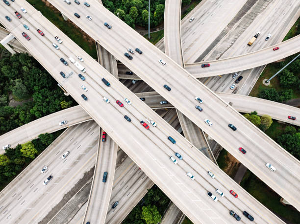 istock Houston Texas Interstates and Highways From Above 2158294312