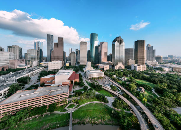 istock Houston Texas Cityscape From The Air 2158294898