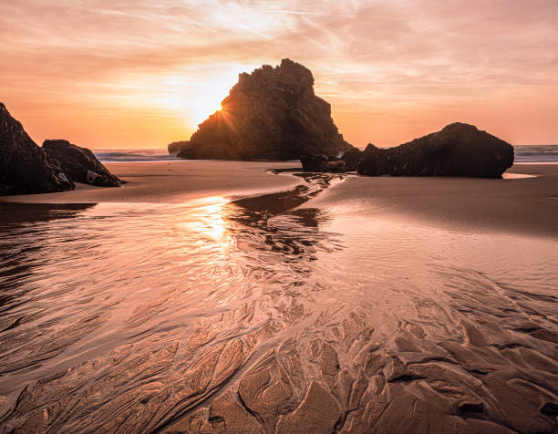 istock Beach Sunburst, Portugal 2158295899