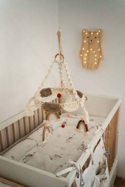 istock Newborn’s room in boho style 2158300872