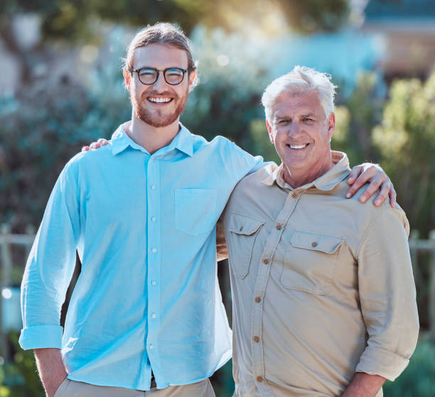 istock Shot of a father bonding with his son outside 2158301156