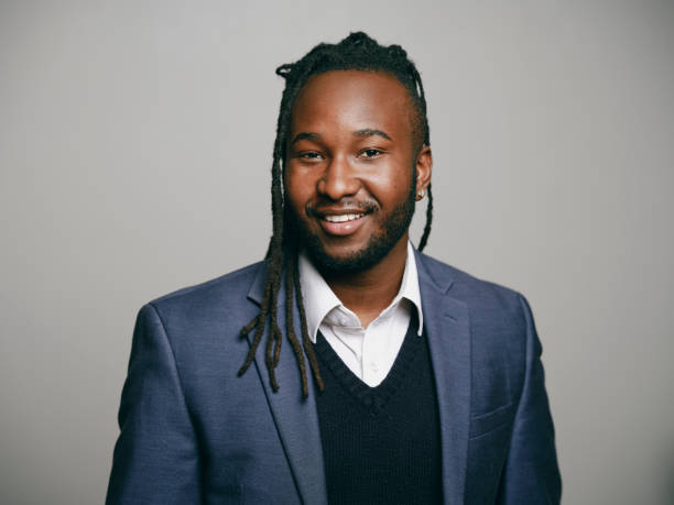 istock Studio Headshot Portrait of a Young Black Man 2158303123