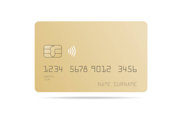 istock A gold credit card mock up with a shadow isolated on a white background 2158304283