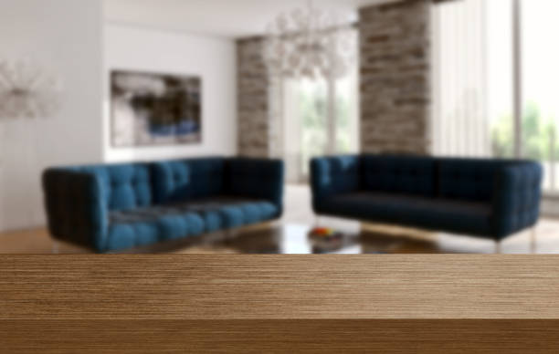 istock Large luxury modern bright interiors Living room mockup illustration 3D rendering image 2158306631