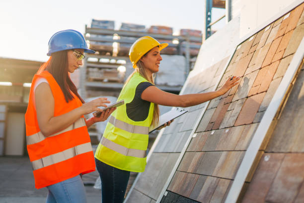 istock Warehouse, tablet and people teamwork for storage, inventory and supply chain management for b2b distribution. Factory, Industry partner or worker on digital technology, software and logistics 2158307712