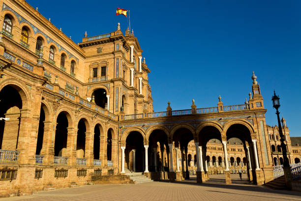 istock Archery at Spain Square in Seville, Spain 2158311287