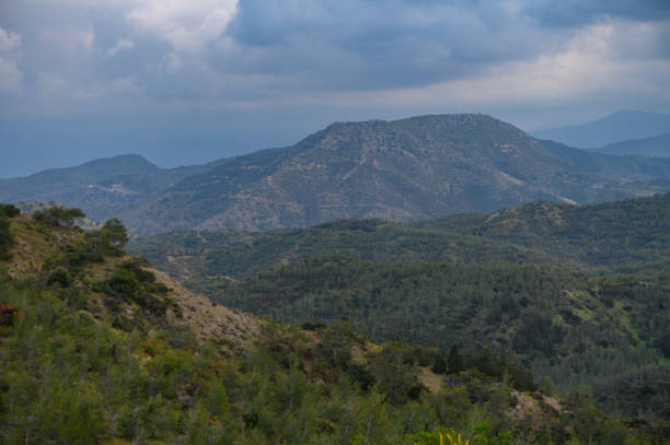 istock Troodos mountains, Cyprus. Agricultural fields on mountainous terrain 6 2158314643