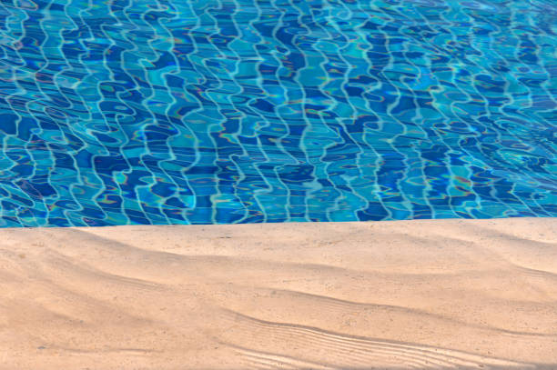 istock Blue water. Background. Rest in the pool. Pure water. Waves. Blue background.2 2158314801