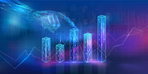 istock A blue background with growth graphs and an abstract AI stock market chart 2158327480