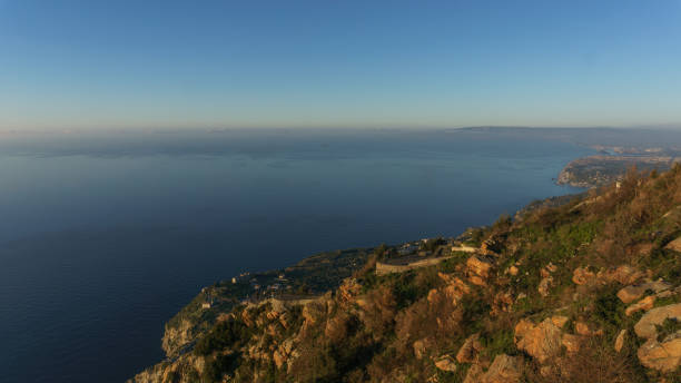 istock View over the mediterranean coast from Monte Sant'Elia viewpoint during sunset, Palmi, Calabria, Italy 2158331150