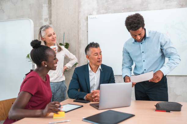 istock Diverse Business Group with Laptop in Office 2158336472