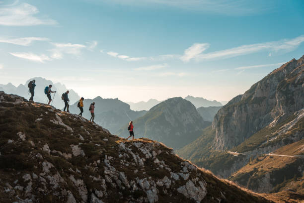 istock Diverse Friends Hiking in Sunshine 2158336494