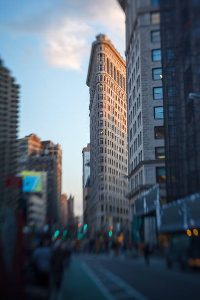 Flatiron building iconic skyscraper in Madison Square Manhattan New York City