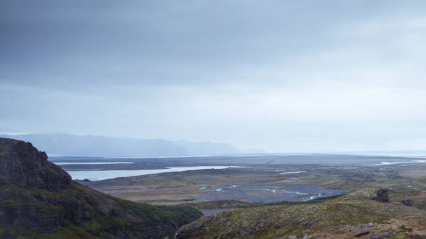 istock View of a misty landscape 2158366568