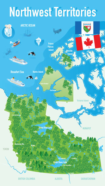 Map Of Northwest Territories Stock Download Image Now Map Of Northwest Territories 
