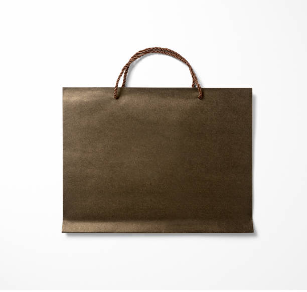 istock Blank white paper shopping  bag, Mockup, template 2158369861