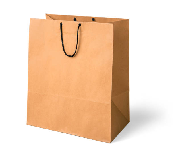 istock Blank white paper shopping  bag, Mockup, template 2158369891