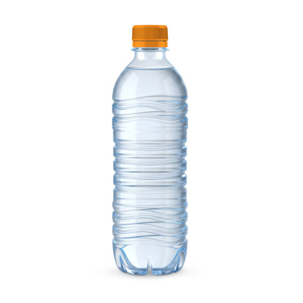 istock realistic plastic water bottle for design. Fresh drink recycle container. Blank clean mineral water packaging design. Bottled pure water 2158369931
