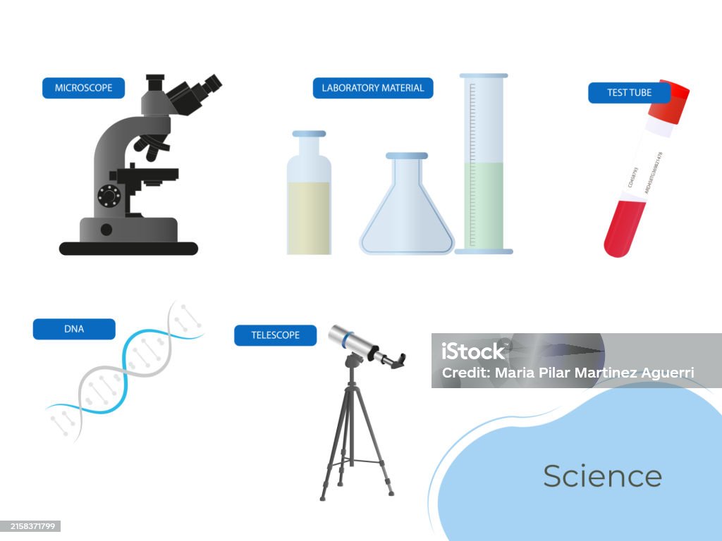 A Science Lab With Various Scientific Instruments And Equipment Stock ...