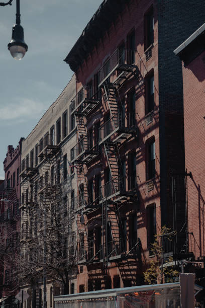 istock Fire stairs in typical brick building in New York City 2158376646