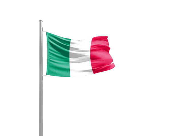 Italian and European flag