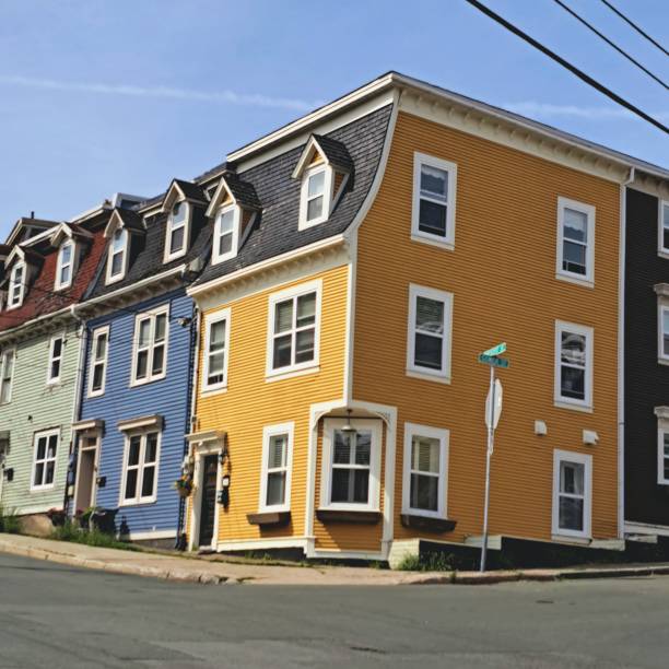 istock Jellybean Row HousesSainte John's Terre Neuve 2158379354