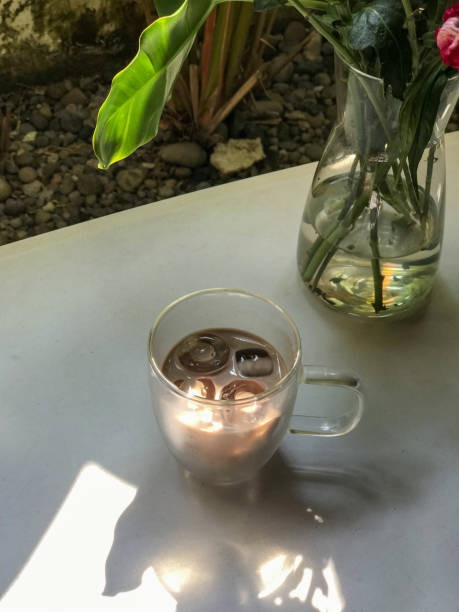 istock Iced Coffee with Plant and Flowers. 2158379939