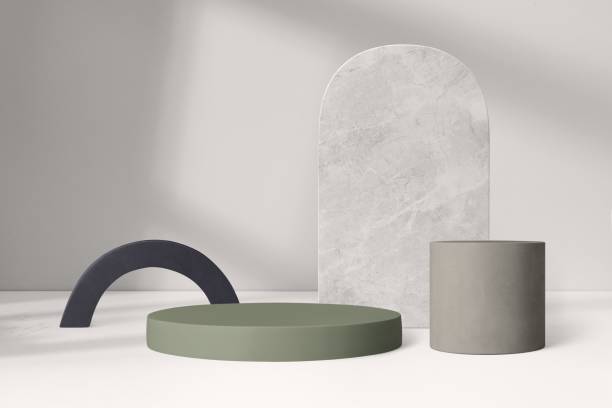 istock Minimal product backdrop, natural light and shadow design 2158380074