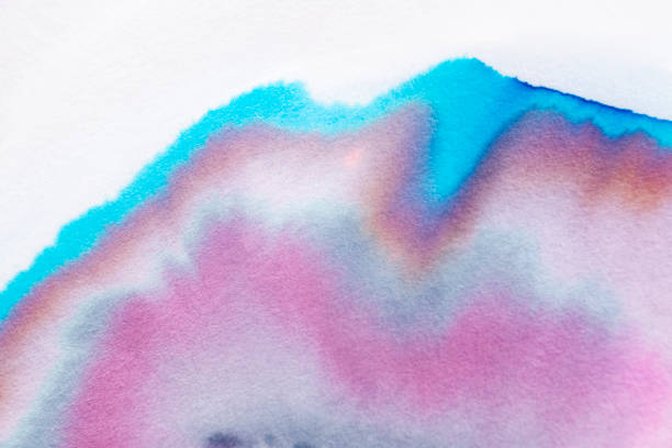 istock Aesthetic abstract chromatography background in purple tone 2158380658