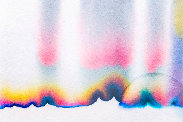 istock Aesthetic abstract chromatography background in colorful tone 2158380837