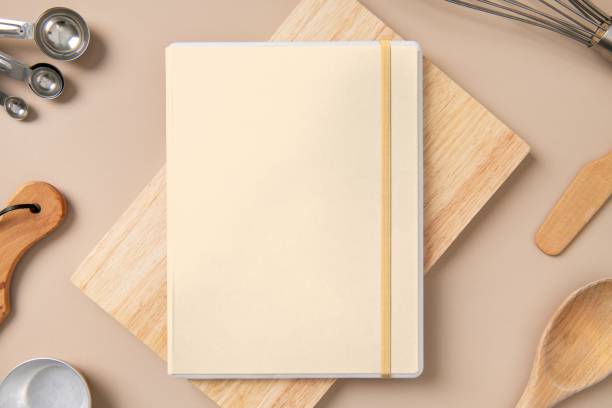 istock Homemade cookbook cover, chefs essential with blank space 2158381761