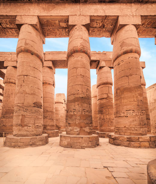 istock Great Hypostyle Hall and clouds at the Temples of Karnak (ancient Thebes). Luxor, Egypt 2158385238