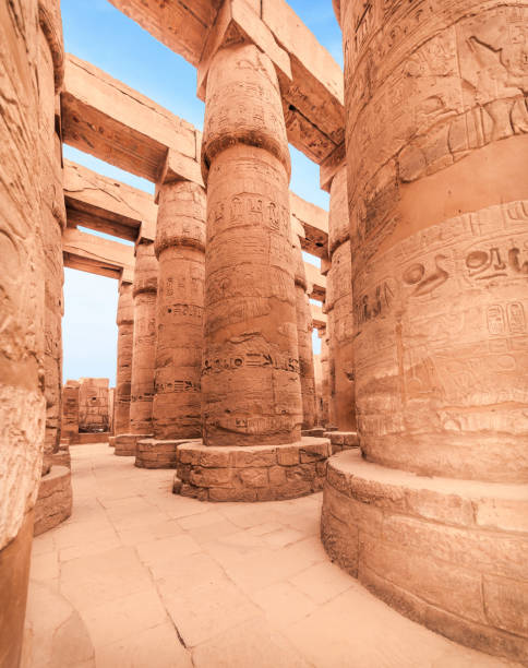 istock Great Hypostyle Hall and clouds at the Temples of Karnak (ancient Thebes). Luxor, Egypt 2158385254
