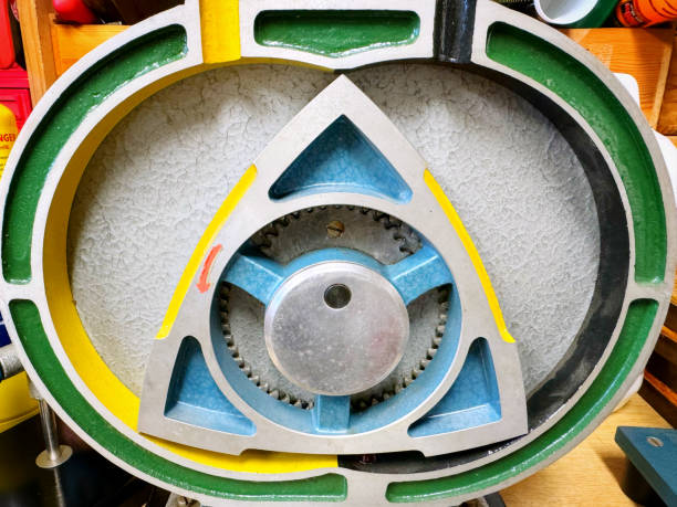 Cross section of Wankel Rotary gasoline engine