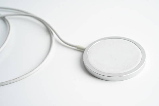 istock Wireless magnetic charger, modern equipment for mobile phone. 2158390435