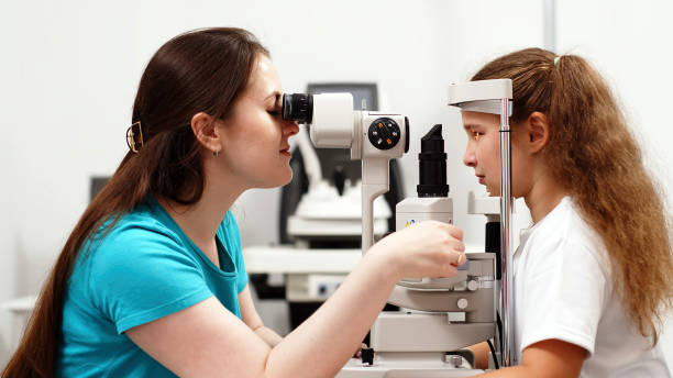 istock Interior of a modern ophthalmology office. Concept of examination, diagnostics and vision correction. 2158392948