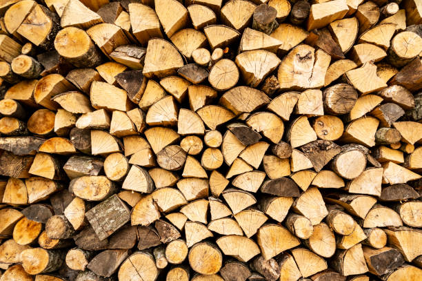 istock Pile of chopped fire wood 2158395099