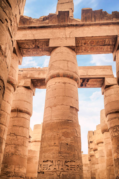 istock Great Hypostyle Hall and clouds at the Temples of Karnak (ancient Thebes). Luxor, Egypt 2158400017