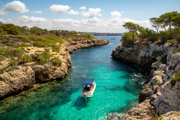 istock Cala Beltran small hidden cove in Majorca 2158400693